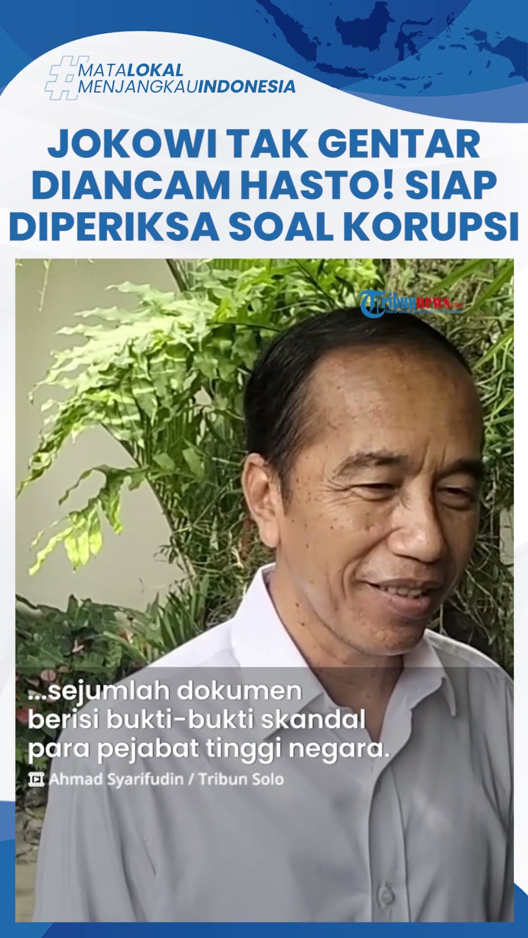 Hasto Ancam Bongkar Dokumen Isi Dugaan Korupsi 'Mulyono', Jokowi Tak Masalah dan Siap Diperiksa
