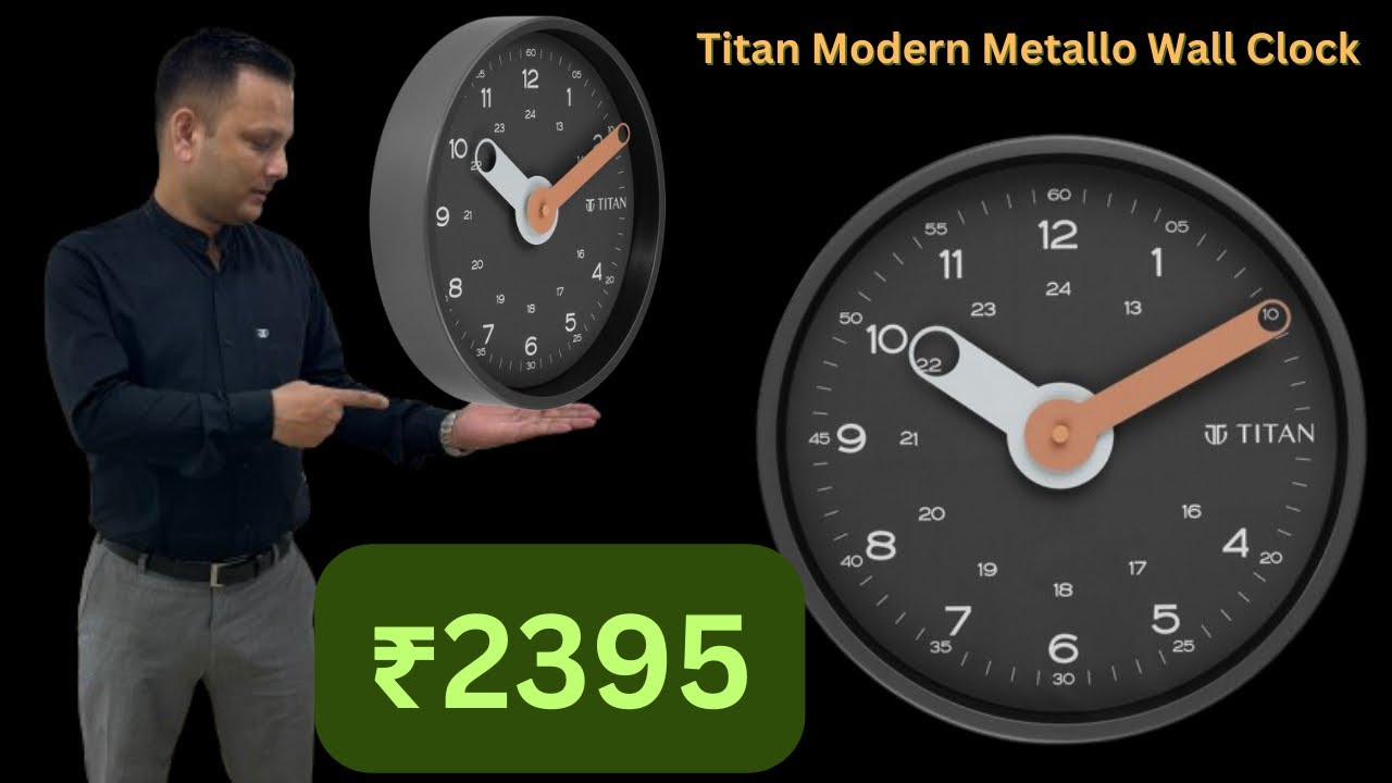 Titan Modern Metallo Wall Clock