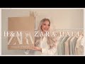 HUGE ZARA + H&M TRY ON HAUL | new in spring/summer 2021✨