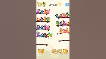 Bird sort color | Level 88-89... #youtubeshorts #shorts #ytshorts