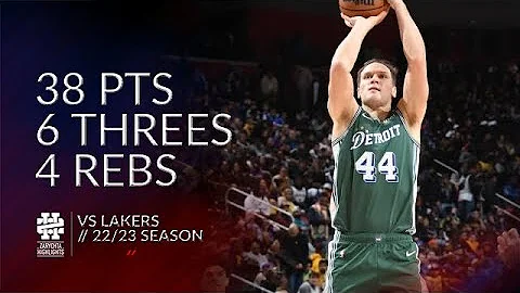 Bojan Bogdanovic 38 pts 6 threes 4 rebs vs Lakers ...