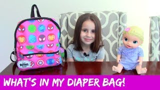 Baby Alive: What's In My Diaper Bag | ThePlusSideOfThings