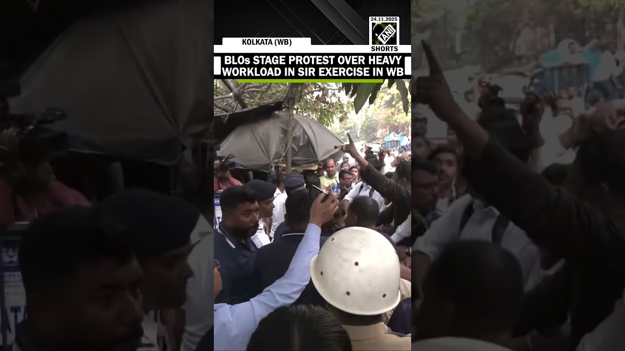 BLOs Stage Protest over heavy workload in SIR exercise, fellow officer’s death in Kolkata