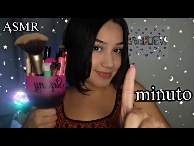 ASMR - VOU TE MAQUIAR EM 1 minuto  💤