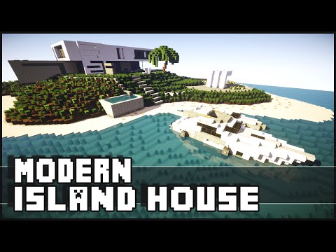 Minecraft Modern  Mansion House on ISLAND Cinematic 