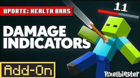 Damage Indicators Add-on for Minecraft 1.21+| Minecraft Bedrock/Pocket Edition 1.21!