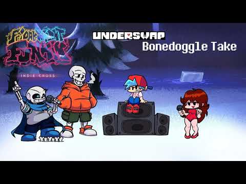FNF Indie Cross Mod A Bone Idlingly Combat Bonedoggle Underswap Cover V2