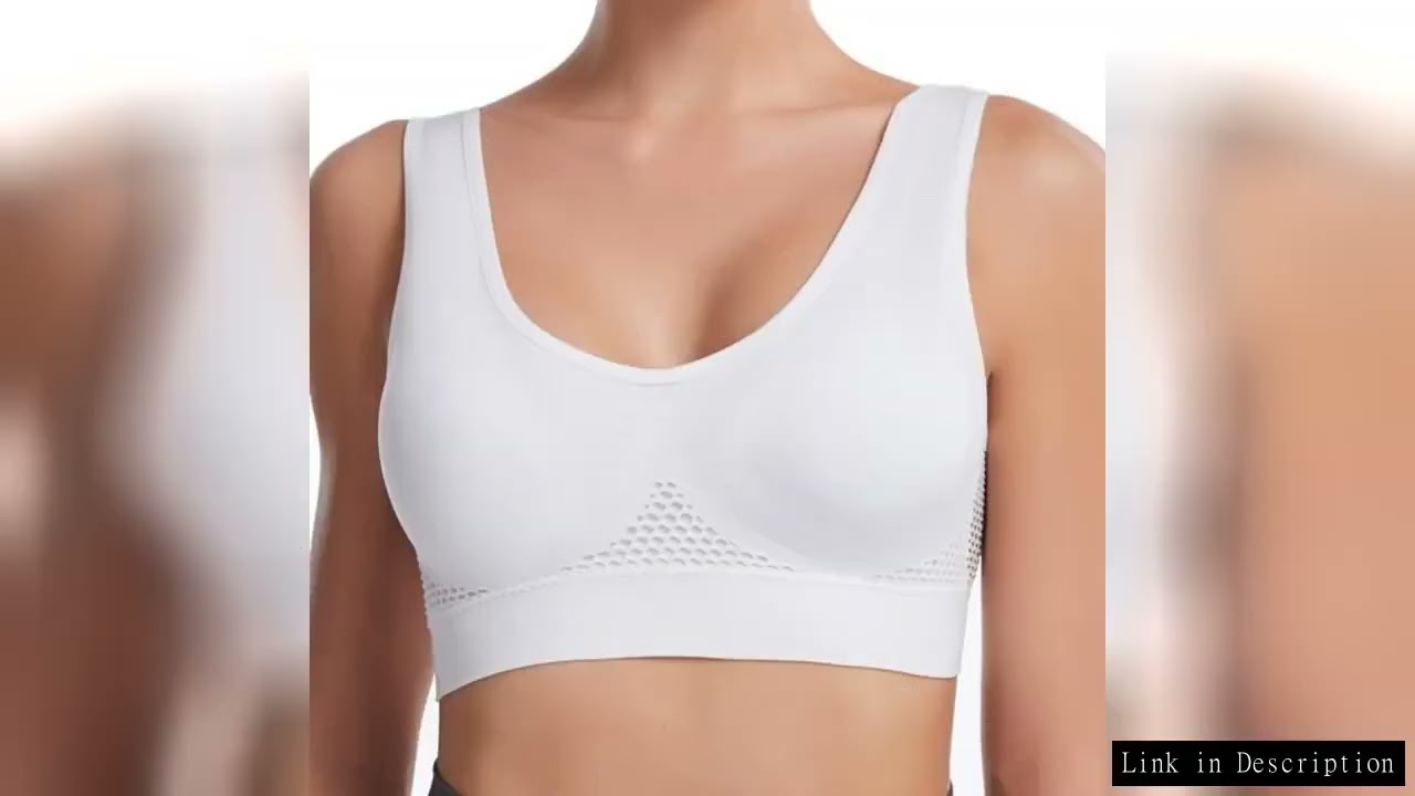 S-7XL Plus Size Grid Air Holes Bra sports without underwire Women's Underwear Shock-proof Yoga Runni