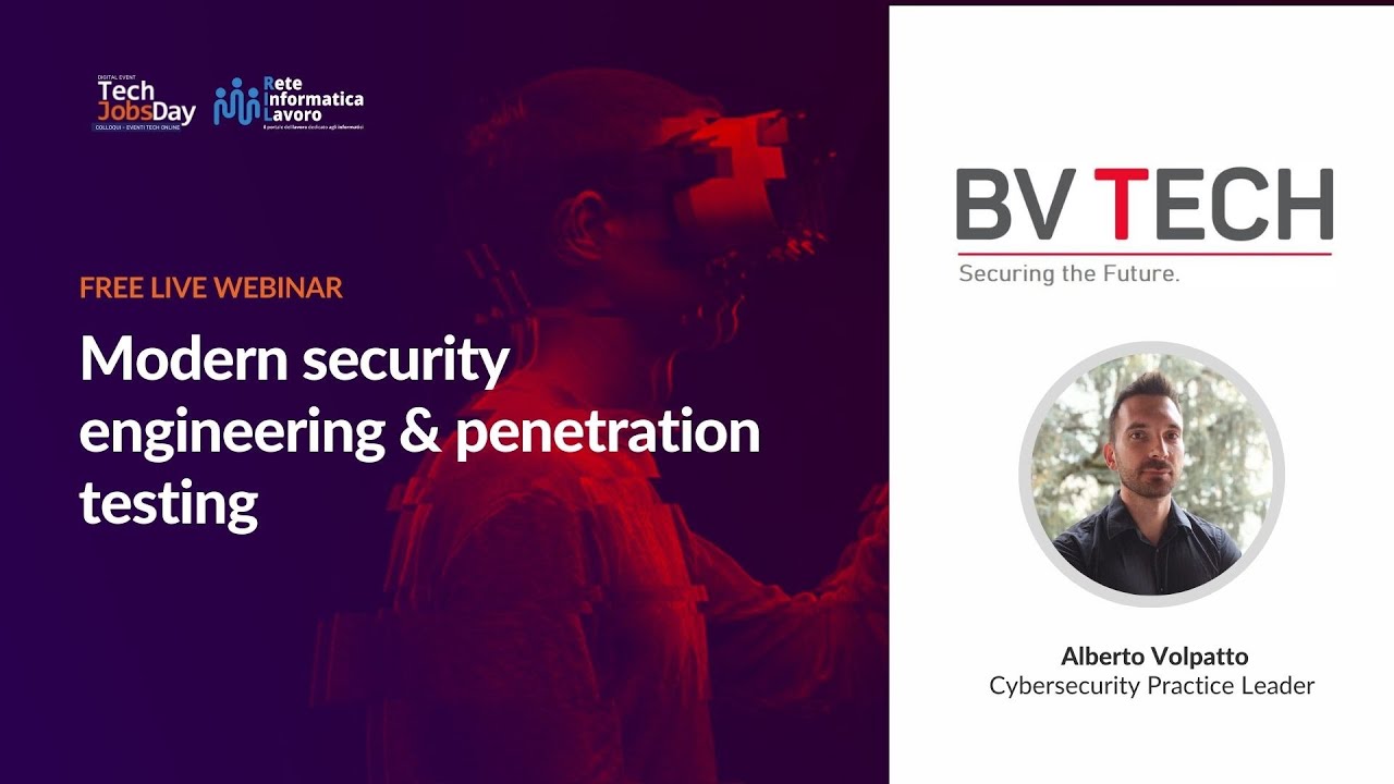 Webinar - Modern security engineering & penetration testing - BV Tech ...
