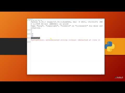 Cours 3 Utilisation de l'IDLE de python