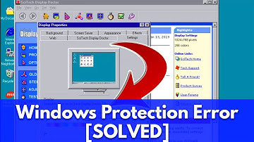 How to Fix Windows Protection Error after Installing Scitech Display Doctor in Windows 98SE