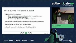 Authenticate 2023 The Road to Passkeys: Low No Code vs SDKs