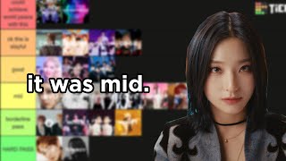 tier list of 2022 kpop releases (so far) tier list of 2022 kpop releases (so far)