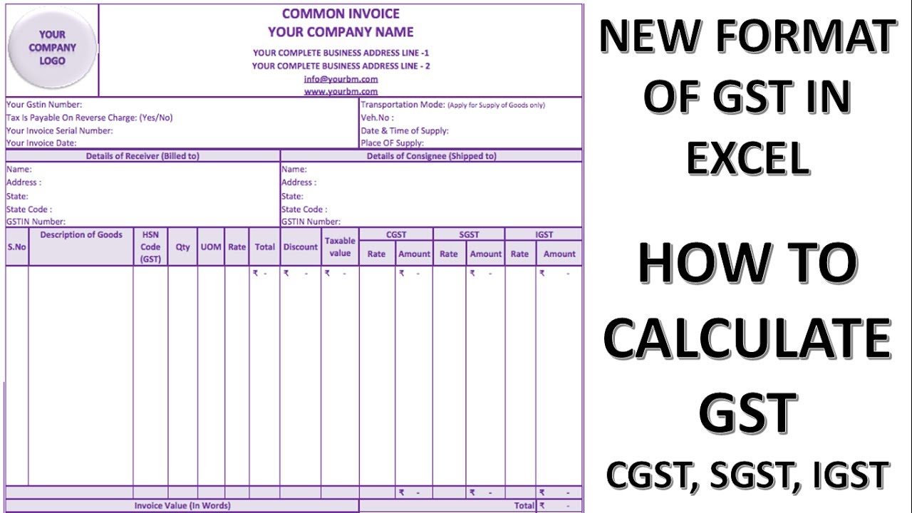 Tour Operator Gst Invoice Format Tourism Company And Tourism Information Center