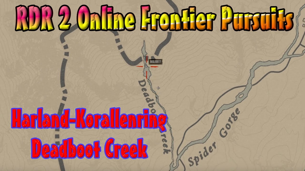 RDR 2 Online Frontier Pursuits HarlandKorallenring Deadboot Creek