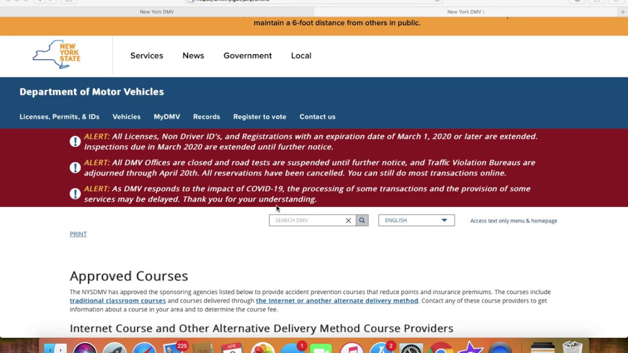 DMV Defensive Driving