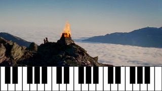 The Lighting of the Beacons (Lord Of the Rings) | Piano