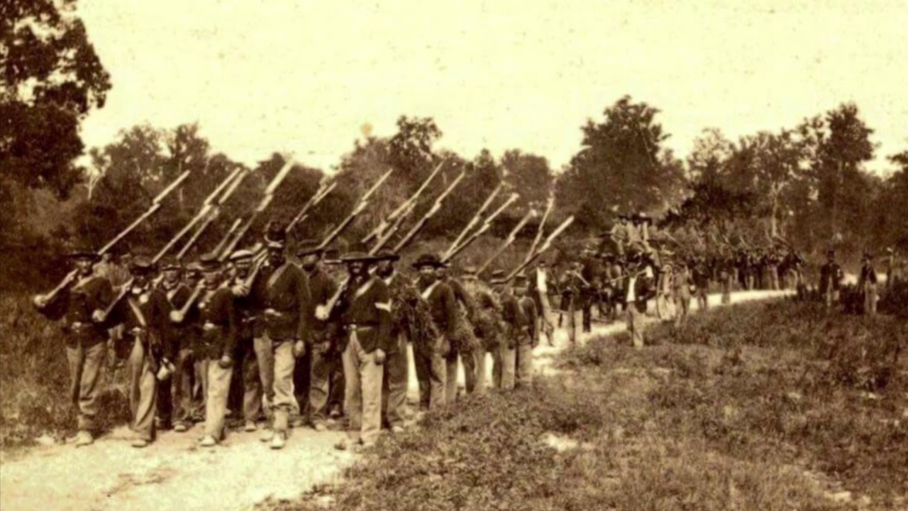 The Sound of Civil War Soldiers Marching - YouTube
