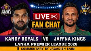🔴Live : Kandy Royals Vs Jaffna Kings  Match Discussion & Score Board | Lanka Premier Leauge 2026 screenshot 5
