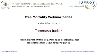 Tracking forest dynamics using airborne LiDAR by Tommaso Jucker