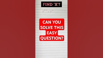 Can you solve this? #canyousolve #howtosolve #findx #maths #mathsproblems #shortsfeed