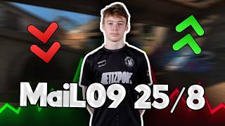 CS2 BIGGEST TALENT!!! CS2 POV MaiL09 (25/8) (overpass) | Counter-Strike 2 Faceit