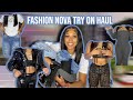 FASHION NOVA FALL TRY ON HAUL! GRAPHIC TEES, JEANS, SWEATS, JUMPSUITS, CORSETS +MORE | Golden.toned￼