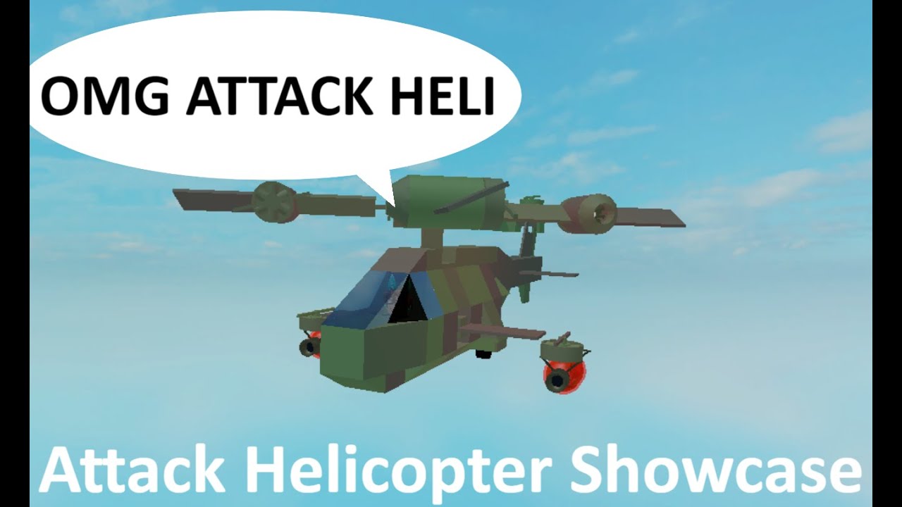 Attack Helicopter Showcase Roblox Plane Crazy Youtube - how to build a helicopter roblox plane crazy toxeed