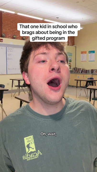 That one kid who brags about being in the gifted program #school #pov #comedy