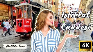 ISTANBUL TURKEY Walking Tour at ISTIKLAL Street, Taksim⎮2024⎮4K 30FPS