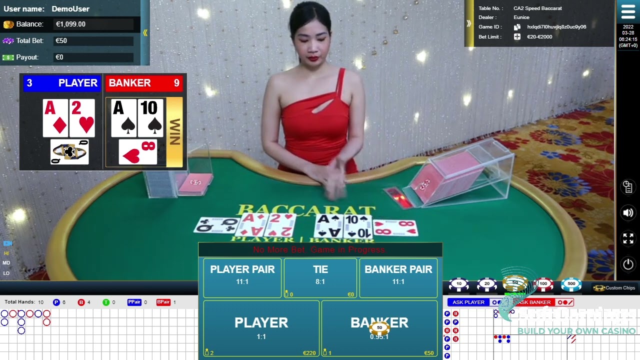 HoGaming - CA2 Speed Baccarat - Gameplay demo