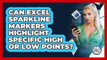 Can Excel Sparkline Markers Highlight Specific High Or Low Points? - Docs and Sheets Pro