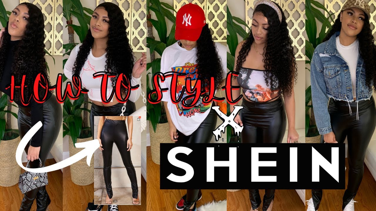 How- To Style Split Hem Leather Pants| Ft.Shein| Mini Shein Haul