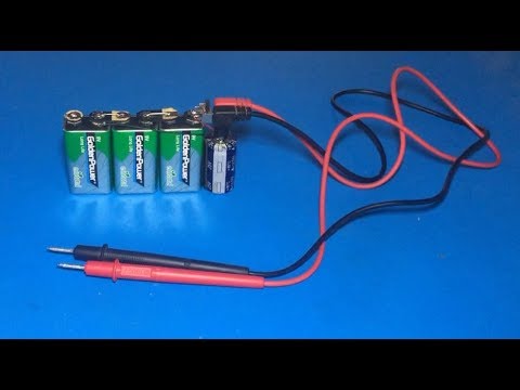 How to make mini spot welding using 9V batteries and capacitor