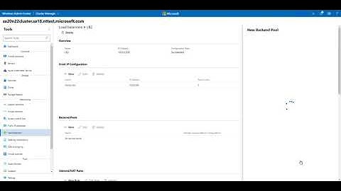 Configuring an Internal Load Balancing Rule in Windows Admin Center on Azure Stack HCI.