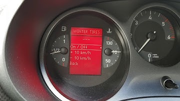 How to deactivate Speed Warning Winter Tyres on Seat VW Skoda Audi MFD display