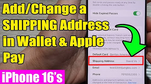 📦 iPhone 16/16 Pro Max: How to Add or Update Shipping Address in Wallet & Apple Pay