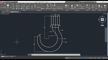 AutoCAD Tutorial - How to Draw a Hook