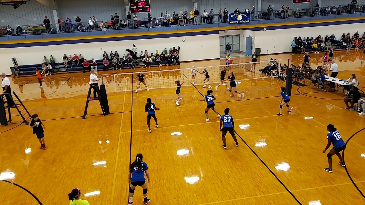 Milwood Middle School Volleyball at Portage Central invitational YouTube