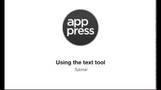 App Press | Using the text tool screenshot 4