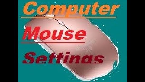 Computer Mouse Settings bangla tutorial