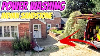 Power Washing Indian Sandstone Paving by Bournemouth Jet Washing 7,617 views 9 months ago 8 minutes, 15 seconds