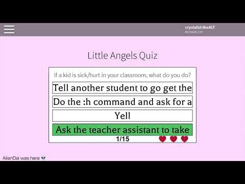 Little Angels Daycare Quiz Answers For Teacher 2020