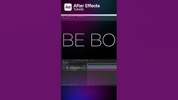 How to Morph Text from Thin to Bold in After Effects #tutorial