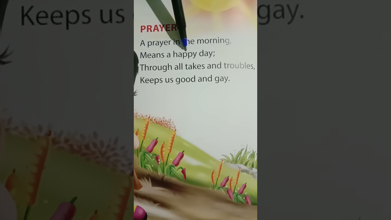 Morning prayer rhymes english