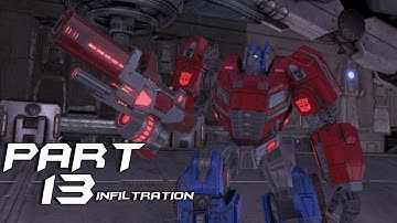 TRANSFORMERS RISE OF THE DARK SPARK  Walkthrough Gameplay Part 13 "Infil Tration"