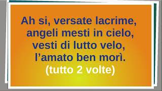 Ah si, versate lacrime - Testo (Lode a Cristo di Eugenio Di Stefano, 1825 - 1882)