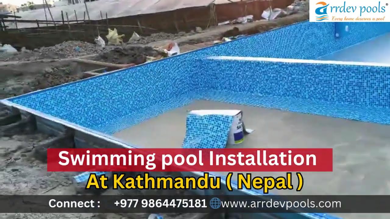 Swimming pool construction at Kathmandu Nepal 🌊🤽 // Arrdevpools 📞(Nepal +977 9864475181)