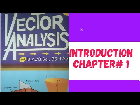 Vector Analysis(Introduction) - YouTube