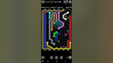 How To Solve Flow Free Hexes Jumbo Hextangle Pack Level 68 13x16 Walk Through Solution Walkthrough